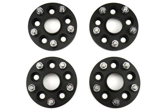 ISC Suspension 5x100 to 5x114 15mm Wheel Adapters Black - Set of 4