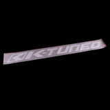 K-Tuned Windshield Banner -WHITE 28" WIDE KTD-WSB-V28