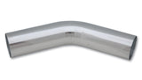 Vibrant  2.5" O.D. Aluminum 45 Degree Bend - Polished 2177