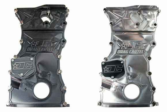 Drag Cartel BILLET K-Series Timing Chain Cover - ANODIZED BLACK FINISH