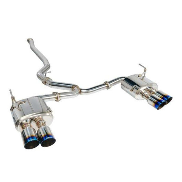 Remark 4in Quad Cat-Back Exh Stainless Single Resonated for 15+ Subaru WRX/Sti