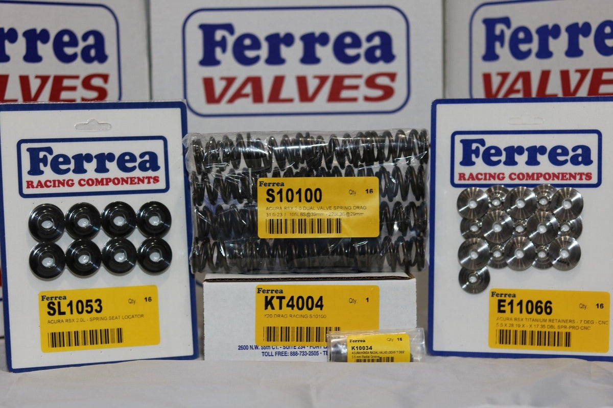 Ferrea Drag Dual Valve Spring Kit w/ Springs, Retainers & Keepers K20