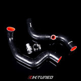 K-TUNED DRIVER SIDE RADIATOR HOSES W/ OPTIONAL FAN SWITCH BUNG K20 or K24 - HPTautosport