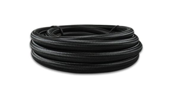 Vibrant -10 AN Black Nylon Braided Flex Hose w/ PTFE liner 10FT long -18970