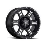 ICON ALLOYS SHIELD SAT BLK MACH - 17 X 8.5 / 5 X 5 / 0MM / 4.75" BS