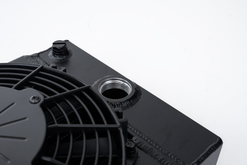 CSF Universal Drag Race / Tuck Radiator w/9in Spal Fan - 10.5in H x 10 ...