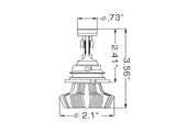Oracle 9007 4000 Lumen LED Headlight Bulbs (Pair) - 6000K