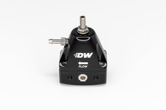 DeatschWerks DWR1000iL In-Line Adjustable Fuel Pressure Regulator - Black