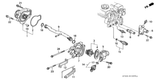 Genuine Honda Water Pump Acura Integra Honda CRV Non Vtec -19200-P75-003