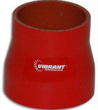 Vibrant 4 Ply Silicone Straight Transition Connector - 3.5" x 4" x 3" Long - 2776