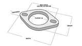 Vibrant 2-Bolt Stainless Steel Flanges - 3" I.D. - (Box of 5 Flanges) 1473