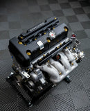 K-Tuned Fuel Rail with 6AN adapter & 8AN plug and EFI Fitting BLACK KTD-KRB-F20