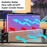 Acuity Super-Cooler, Reverse-Flow, Silicone Radiator Hoses for the 11th Gen Honda Civic Si