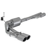 MBRP 2019+ Chevrolet Silverado 1500 4.5L/5.3L Pre-Axle Dual Side Exit w/ 4in OD Tip- T304