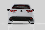 Rally Armor 19-26 Mazda3 Hatchback Black UR Mud Flap w/White Logo