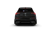 Rally Armor 22-25 VW MK8 Golf GTI/R Red UR Mud Flap w/White Logo