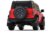 Rally Armor 21-25 Ford Bronco (Steel Bmpr + RR- NO Rptr/Sprt) Blk Mud Flap w/Cy Orange Logo