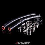 K-Tuned Heater Hose Adapter Kit (w/ hose & clamps) KHH-AF-306