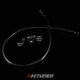 K-Tuned Power Steering Fitting (Pump Fitting w/6AN adapter) - Black Fitting-6AN