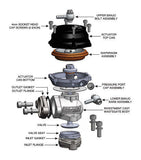 Precision Turbo 39mm Wastegate PW39  w/ 5 Springs + Flanges Compatible with Tial 38mm F38 PBO085-1000