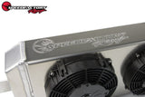 SpeedFactory Aluminum Tucked Radiator -16AN w/ Fans for K-Series SF-06-033