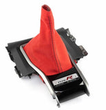 Hybrid Racing Alcantara Shift Boot Red (16-21 Honda Civic)