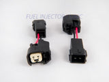 Fuel Injector Clinic Set of 4 injec plug adapt for US Car/EV6 F to Honda OBD2 M