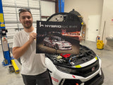 Hybrid Racing x Eric Kutil Racing #82 GLTC Racecar Poster