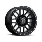 ICON ALLOYS ALPHA SAT BLK - 17 X 8.5 / 6 X 5.5 / 0MM / 4.75" BS