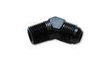 Vibrant 10294 -10AN x 1/2" NPT Straight Adapter Fitting - Aluminum 10294