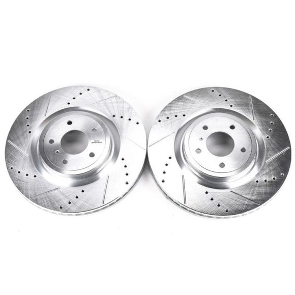 Power Stop 09-13 Infiniti FX50 Front Evolution Drilled & Slotted Rotors - Pair