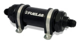 FUELAB 82821-1 In-Line Fuel Filter – 6 Micron Micro-Fiberglass Element – 10AN Ports
