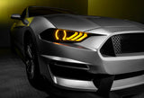 Oracle 18-21 Ford Mustang Dynamic DRL w/ Halo Kit & Sequential Turn Signal - ColorSHIFT