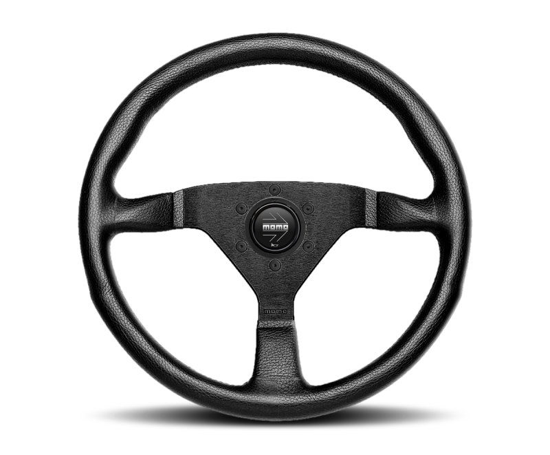 Momo Jet Steering Wheel 350 mm - Black AirLeather/Black Spokes