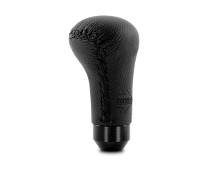 Momo Anatomico Shift Knob - Black Leather, Black Stitching