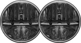 Rigid Industries 7in Round Headlights w/ H13 to H4 Adaptors - Set of 2