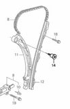 Honda 02-06 RSX Tensioner Pivot Bolt OEM 90003-PNA-000