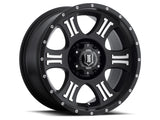 ICON ALLOYS SHIELD SAT BLK MACH - 17 X 8.5 / 6 X 5.5 / 0MM / 4.75" BS