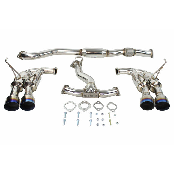 Invidia 2015+ Subaru WRX / STI Gemini/R400 Single Layer Quad Stainless Steel Tip Cat-Back Exhaust