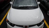 K-Tuned Windshield Banner -WHITE 28" WIDE KTD-WSB-V28