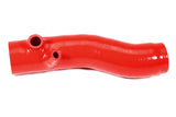 PERRIN 22-24 Subaru WRX / 20-25 LGT &amp; OBXT Turbo Inlet Hose w/Turbo Adapter Flange (Long) - Red