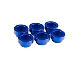 Fuel Injector Clinic 6 x FIC blue anodized manifold bungs for Toyota Supra
