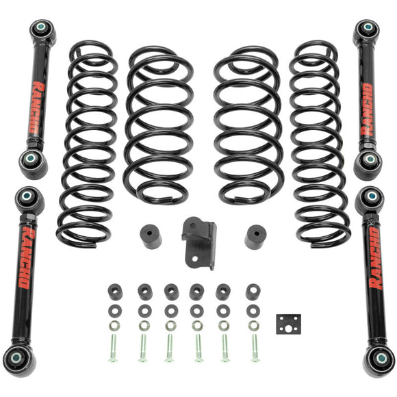 Rancho Front and Rear RS6503B Susp Sys-Master Part Num/One Box for 97-06 Jeep TJ