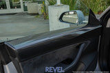 Revel GT Dry Carbon Door Trim L+R Set for Tesla Model 3 - 2pc Interior Upgrade