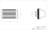 Aeromotive In-Line Filter - (AN -08 Male) 100 Micron Stainless Steel Element