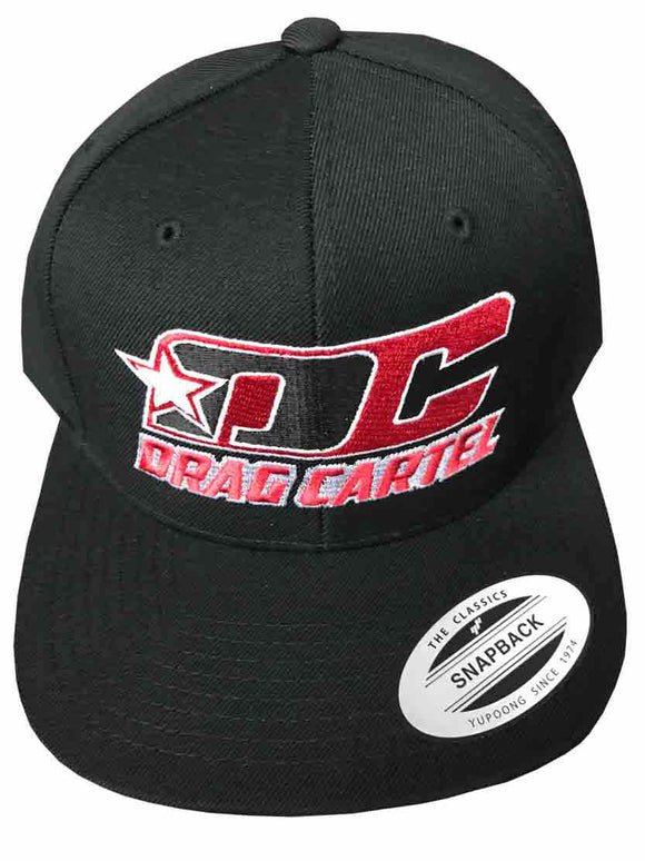 Drag Cartel LOGO BLACK 210 SNAPBACK HATS