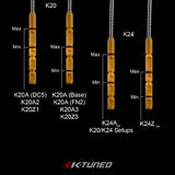 K-Tuned Raw Titanium Dipstick for Honda / Acura K20 engines