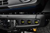 ORACLE Lighting 21-22 Ford Bronco Triple LED Fog Light Kit for Steel Bumper - Yellow