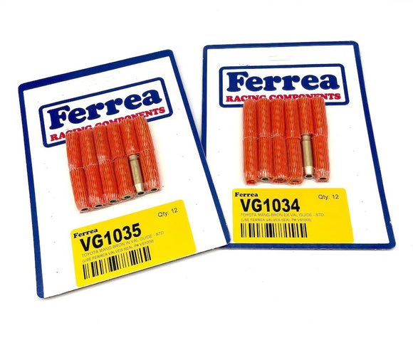 Ferrea Bronze Valve Guides STD Size For 93-98 Toyota Supra 2JZ-GTE 2JZ-GE Qty 24