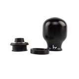 Hybrid Racing Delrin Chicane Shift Knob- Black/ Black  HYB-NOB-01-24